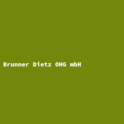 Manufacturer: Brunner Dietz OHG mbH