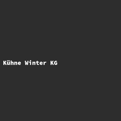 Manufacturer: Kühne Winter KG