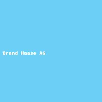 Manufacturer: Brand Haase AG