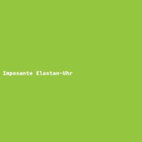 Imposante Elastan-Uhr