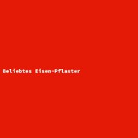 Beliebtes Eisen-Pflaster