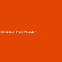 Beliebtes Eisen-Pflaster