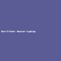Herrlicher Wasser-Laptop