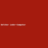 Weicher Leder-Computer