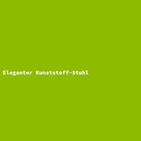 Eleganter Kunststoff-Stuhl