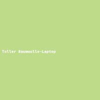 Toller Baumwolle-Laptop