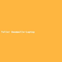 Toller Baumwolle-Laptop