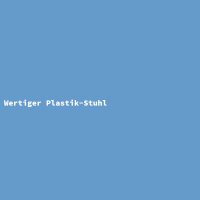 Wertiger Plastik-Stuhl