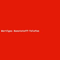 Wertiges Kunststoff-Telefon
