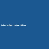 Schmierige Leder-Mütze