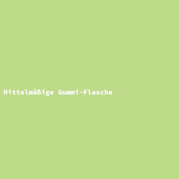 Mittelmäßige Gummi-Flasche