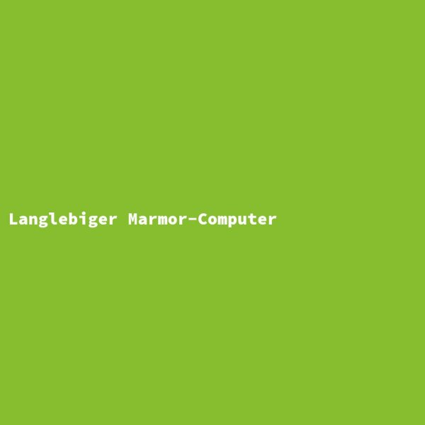 Langlebiger Marmor-Computer