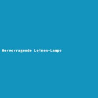 Hervorragende Leinen-Lampe